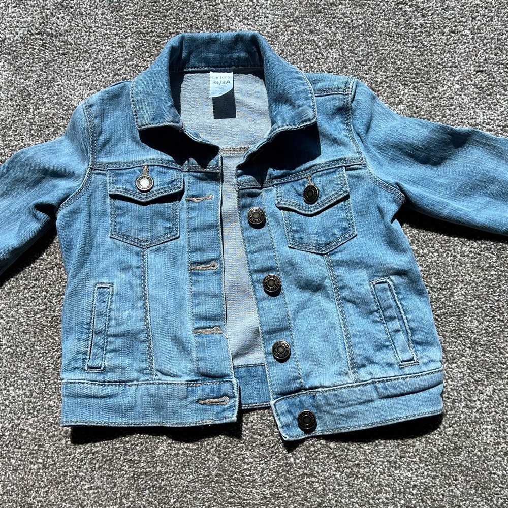 Little girls Carter’s 3T denim jacket